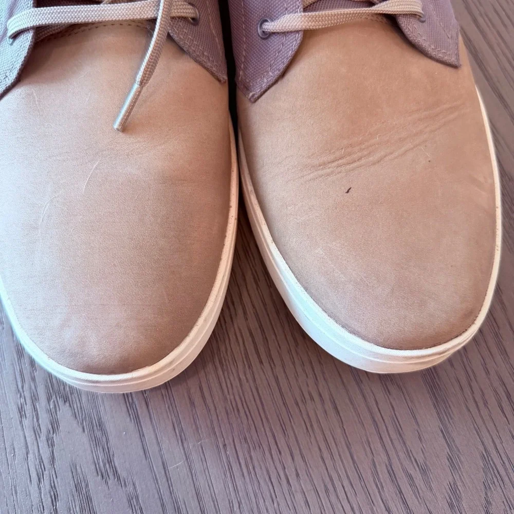 Timberland Mens Davis Square Chukka Tan Brown Leather Sneaker Boots A1SES 15W